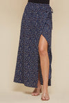 Navi Midi Length Wrap Skirt