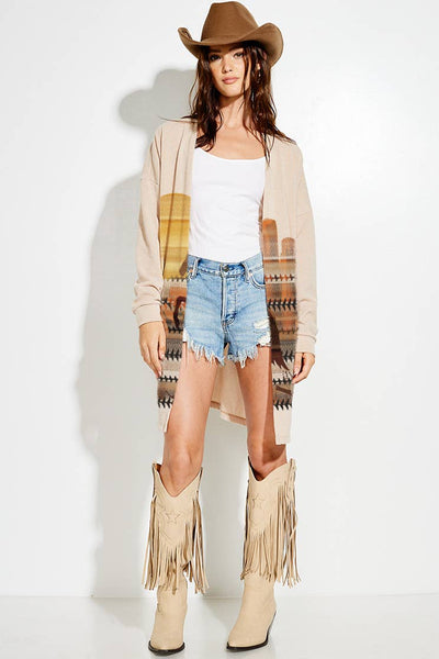 Desert rodeo Knit casual style Cardigan