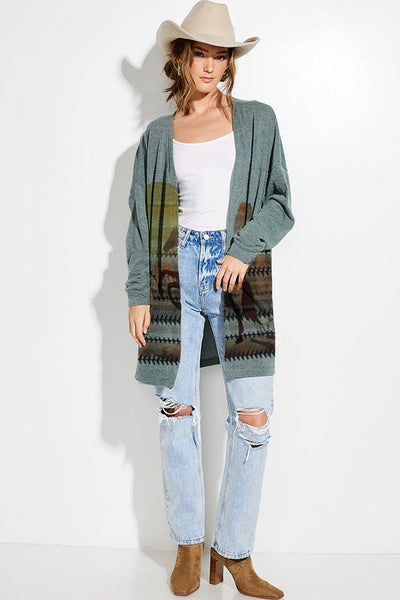 Desert rodeo Knit casual style Cardigan