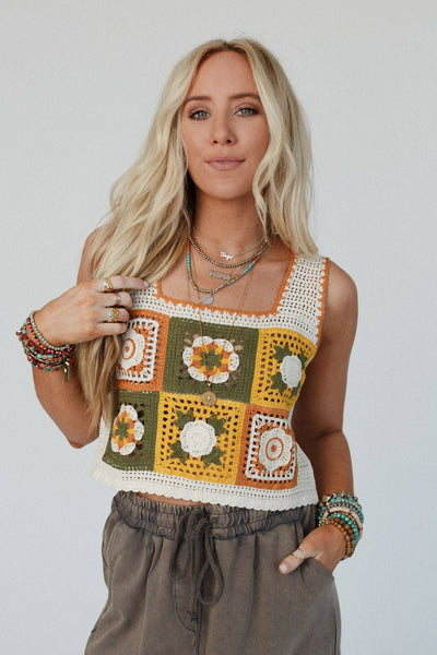 Fair And Square Crochet Top