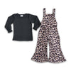 Yawoo Garments - Cotton top match leopard overalls girls winter clothes - j5barmercantile