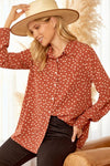 Andrée by Unit - Polka Dot Print Top T11348 - j5barmercantile